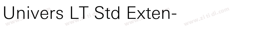 Univers LT Std Exten字体转换